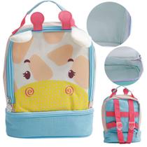 Lancheira Bolsa Térmica Infantil Personagem Escolar Mochila