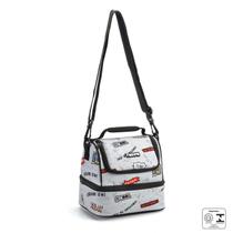 Lancheira bolsa térmica marmita academia passeios dois bolsos Lancheira bolsa térmica marmita academia passeios dois bolsos