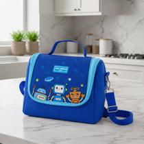 Lancheira Bolsa Térmica Necessaire Alça Ombro Infantil Criança Menino Menina Marmita Amiguinhos -