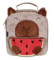 Lancheira Capivara Pelúcia Fuzzy Dermiwil