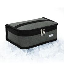 Lancheira congelável MIER Frozen Mini Cooler isolada cinza Lancheira congelável MIER Frozen Mini Cooler isolada cinza