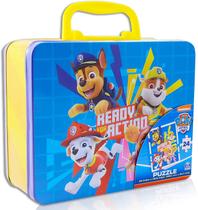 Lancheira de lata Puzzle Paw Patrol 24 peças com quebra-cabeça