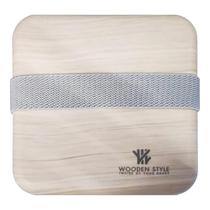 Lancheira de microondas Caixa de madeira japonesa Bento Box 2 camadas Container Storage New