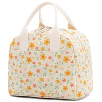 Lancheira de veludo floral LOVELYWIND isolada 27x19x20 cm Lancheira de veludo floral LOVELYWIND isolada 27x19x20 cm