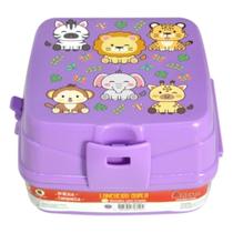 Lancheira Dupla Com 4 Divisórias Infantil Escolar Retrátil Lancheira Dupla Com 4 Divisórias Infantil Escolar Retrátil