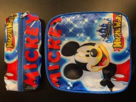 Lancheira e Estojo Desenho Mickey Infantil Escolar com Alças Para Meninos Modelo Premium Lancheira e Estojo Desenho Mickey Infantil Escolar com Alças Para Meninos Modelo Premium