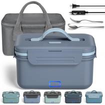 Lancheira elétrica, aquecedor de alimentos Monteka 1.8L 100W, azul