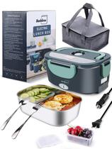 Lancheira elétrica Buddew 80W Aquecedor de alimentos 1.5L 12/24/110V Lancheira elétrica Buddew 80W Aquecedor de alimentos 1.5L 12/24/110V