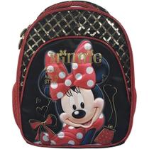 Lancheira Escolar Infantil Minnie 9384 Preto - Minnie Mouse