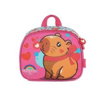 Lancheira Escolar Luxcel Up4You Capivara Be Capy Pink Lancheira Escolar Luxcel Up4You Capivara Be Capy Pink