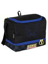 Lancheira Escolar Térmica Dupla Juvenil Menino Moderno Sonic