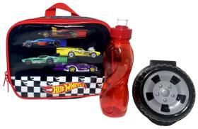Lancheira Escolar Térmica Infantil Carros Hot Wheels Estampa Carrinhos Corrida Licenciado Mattel Lancheira Escolar Térmica Infantil Carros Hot Wheels Estampa Carrinhos Corrida Licenciado Mattel