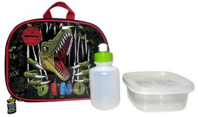 Lancheira Escolar Térmica Infantil Juvenil Dinossauro Tiranossauro Rex Jurassic Up4you Luxcel