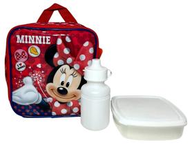 Lancheira Escolar Térmica Infantil Personagem Menina Minnie Mouse Vermelho Disney Xeryus