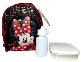 Lancheira Escolar Térmica Infantil Personagem Minnie Mouse - Preto E Vermelho - Disney - Xeryus Lancheira Escolar Térmica Infantil Personagem Minnie Mouse - Preto E Vermelho - Disney - Xeryus