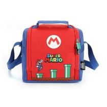 Lancheira Escolar Térmica Super Mario Bros Azul Original Lancheira Escolar Térmica Super Mario Bros Azul Original