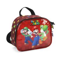 Lancheira Escolar Térmica Super Mario Bros - Vinho Lancheira Escolar Térmica Super Mario Bros - Vinho