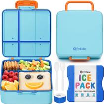 Lancheira Fimibuke Chill Bento Box 1065mL com 4 compartimentos com bolsa de gelo Lancheira Fimibuke Chill Bento Box 1065mL com 4 compartimentos com bolsa de gelo