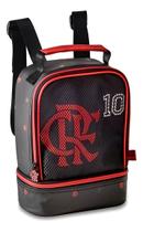 Lancheira Flamengo Térmica Infantil Preta e Vermelha Ideal Para Escola e Passeio Mengão Espaçosa Volta Às Aulas Clio