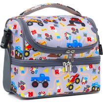 Lancheira FlowFly Double Decker, grande, isolada, azul, camo