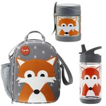 Lancheira Garrafa Pote Térmico Escolar Kit Raposa 3 Sprouts Lancheira Garrafa Pote Térmico Escolar Kit Raposa 3 Sprouts