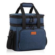 Lancheira GLENKEY, expansível, grande, 16L, isolada, impermeável, azul Lancheira GLENKEY, expansível, grande, 16L, isolada, impermeável, azul