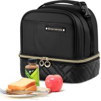 Lancheira GLORIEROO Double Deck Vegan Leather 20x15x20cm