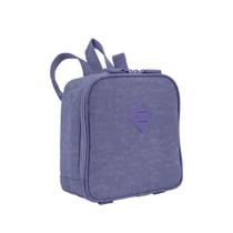 Lancheira Grande Sestini Lunch Crinkle Lavanda 22cm Nylon