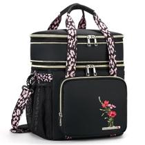 Lancheira HSHRICH Isolada Impermeável Reutilizável 16L Preta Lancheira HSHRICH Isolada Impermeável Reutilizável 16L Preta