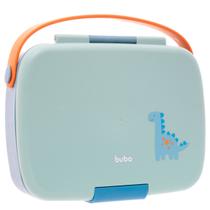 Lancheira Ideal para Viagens Passeios Bentô Box Magic Dino 1,2L Divisórias e Livre de BPA Buba