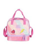 Lancheira Infantil Escolar Térmica Rainbow Up4You LA49242UP Cor:Pink