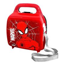 Lancheira infantil Homem Aranha em Plástico com alça Regulável Lancheira infantil Homem Aranha em Plástico com alça Regulável