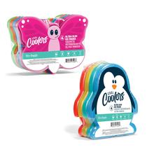 Lancheira infantil Ice Packs Fit & Fresh Cool Coolers, pacote com 8