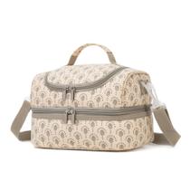 Lancheira infantil isolada com compartimento duplo Life on track Beige Lancheira infantil isolada com compartimento duplo Life on track Beige