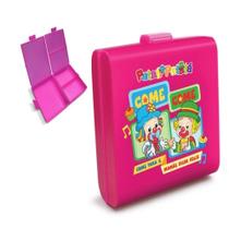 Lancheira infantil patati patata rosa com trava e 3 divisorias pote lanche escolar Lancheira infantil patati patata rosa com trava e 3 divisorias pote lanche escolar