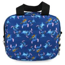 Lancheira Infantil Stitch Azul Térmica Para Escola E Passeios
