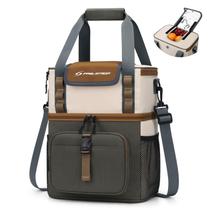 Lancheira isolada à prova de vazamentos Cooler Maelstrom 20L cinza-bege
