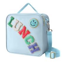 Lancheira isolada Dark Swan Preppy Nylon para meninas azul