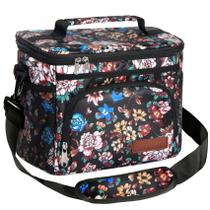 Lancheira isolada ExtraCharm para mulheres/homens, floral reutilizável