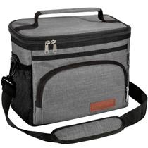 Lancheira isolada ExtraCharm Reutilizável Cooler Tote Grey