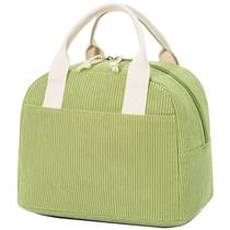 Lancheira isolada LOVELYWIND Corduroy 27x19x20 cm verde