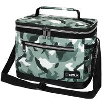 Lancheira isolada opux 25x18x20cm à prova de vazamentos Camo Green Lancheira isolada opux 25x18x20cm à prova de vazamentos Camo Green