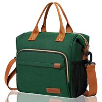 Lancheira isolada TuerCao Leakproof Cooler verde escuro 26x16x27cm