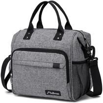 Lancheira isolada TuerCao Soft Cooler Bag cinza escuro