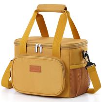 Lancheira Lifewit Lancheira com isolamento médio 8,5 L marrom de 12 latas Lancheira Lifewit Lancheira com isolamento médio 8,5 L marrom de 12 latas