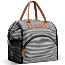 Lancheira LOKASS de lona isolada Wide-Open 27x15x28 cm Lancheira LOKASS de lona isolada Wide-Open 27x15x28 cm