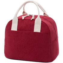 Lancheira LOVELYWIND Sacola isolada de veludo 27x19x20 cm