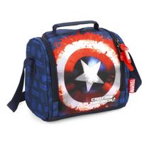 Lancheira Luxcel Capitão America Avengers Azul LA47043AG