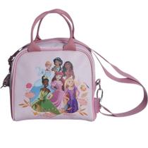 Lancheira Maleta Princesas Alça Ombro Mão Térmica Infantil Menina - Zona Criativa