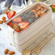 Lancheira Marmita Japonesa (bento) 900ml 3 Compartimentos Lancheira Marmita Japonesa (bento) 900ml 3 Compartimentos